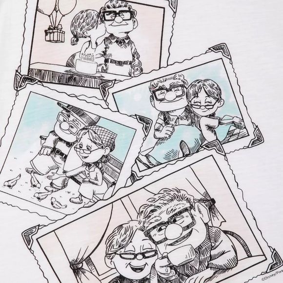 Carl and Elle "Thanks For The Adventure" Disney's Up Shirt - Picture 2 of 3
